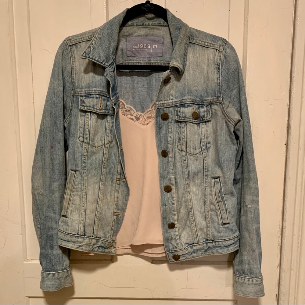 Gap 1969 Distressed Jean Jacket
